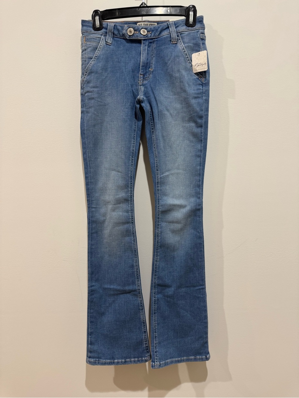 We the free Light Blue Women's Stretch Mid-rise Bootcut Jeans SZ 25 NWT
